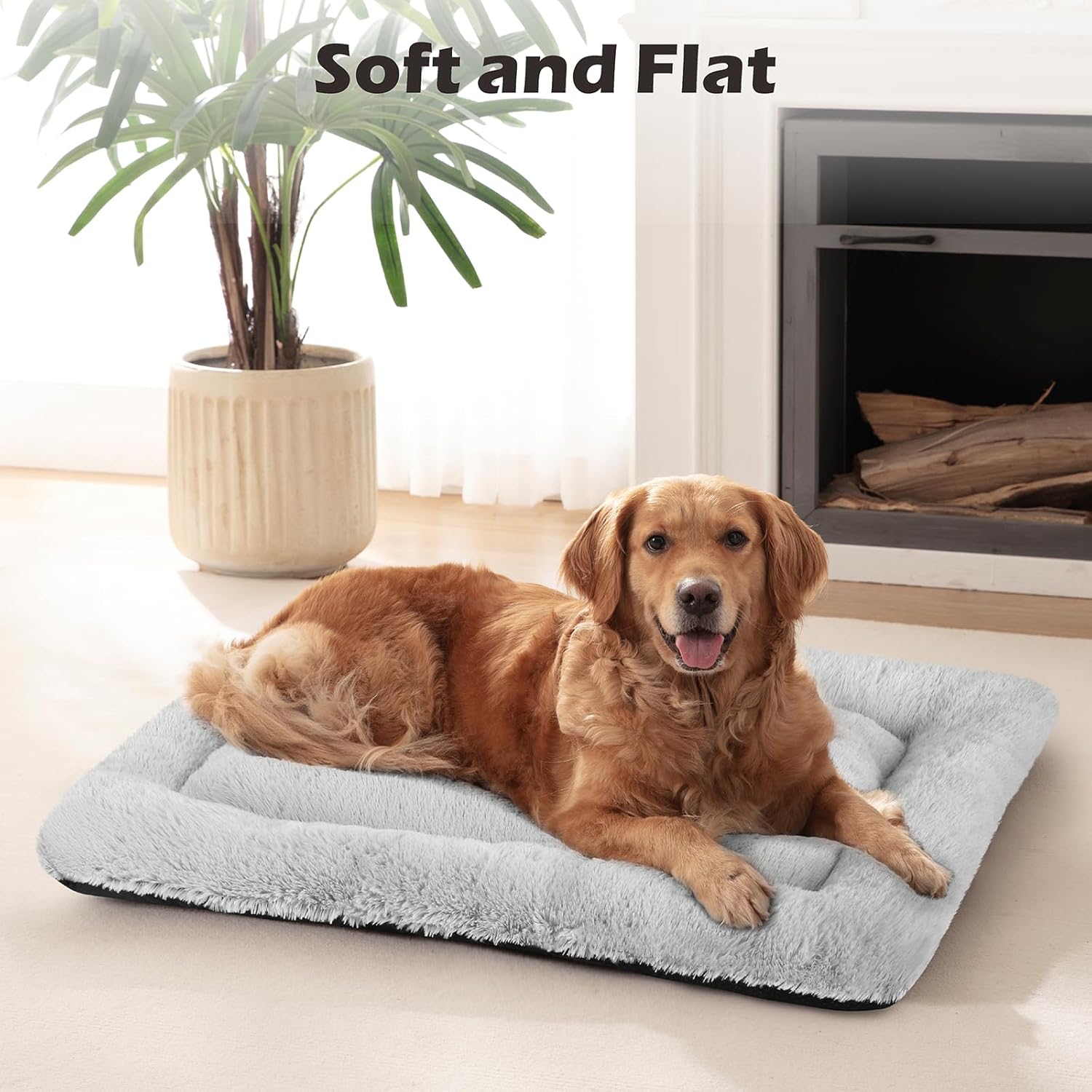 Colchoneta Siwa Mary suave, antideslizante, lavable, estilo cajón para perros y...