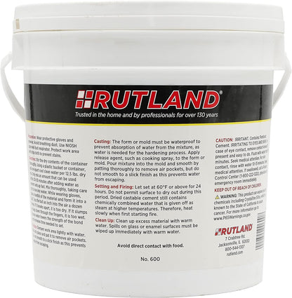 Rutland balde de cemento maleable de 12.5 libras Mezcla con agua (arcilla