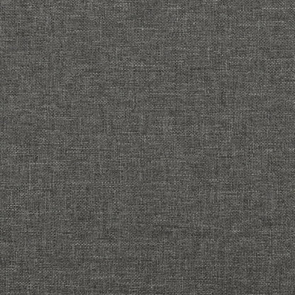 vidaXL Marco de cama de tela matrimonial en color gris oscuro, 53.9 x 74.8...