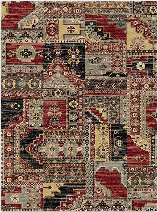 Alfombra de estilo nórdico con estampado geométrico floral para sala de estar,...