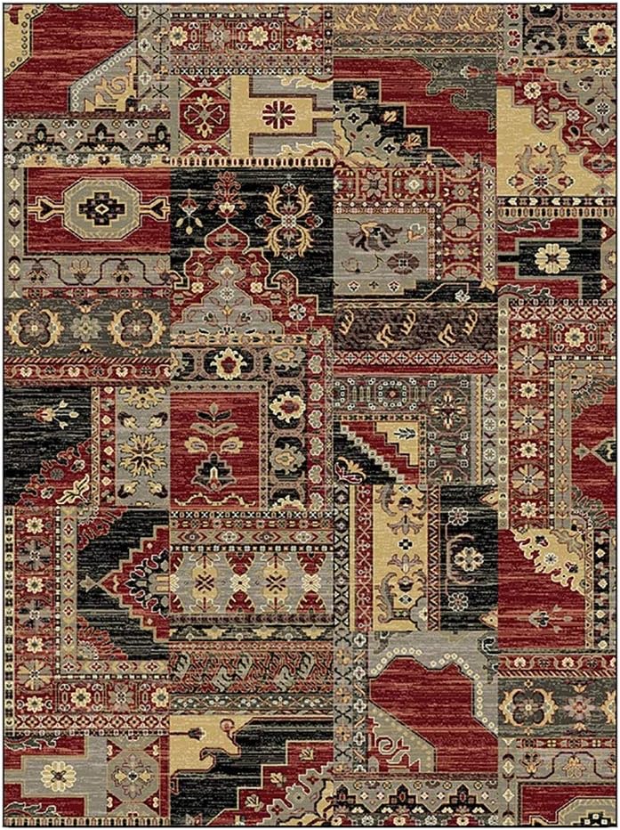 Alfombra de estilo nórdico con estampado geométrico floral para sala de estar,...