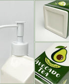 Dispensador de jabón de botella de jugo de aguacate de cerámica, dispensador de...