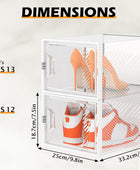 Almacenamiento de zapatos, paquete de 12 organizadores de zapatos grandes para...
