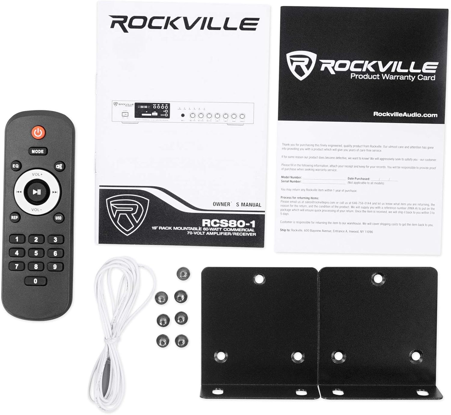 Rockville Amplificador Bluetooth para restaurante comercial+(6) altavoces de...