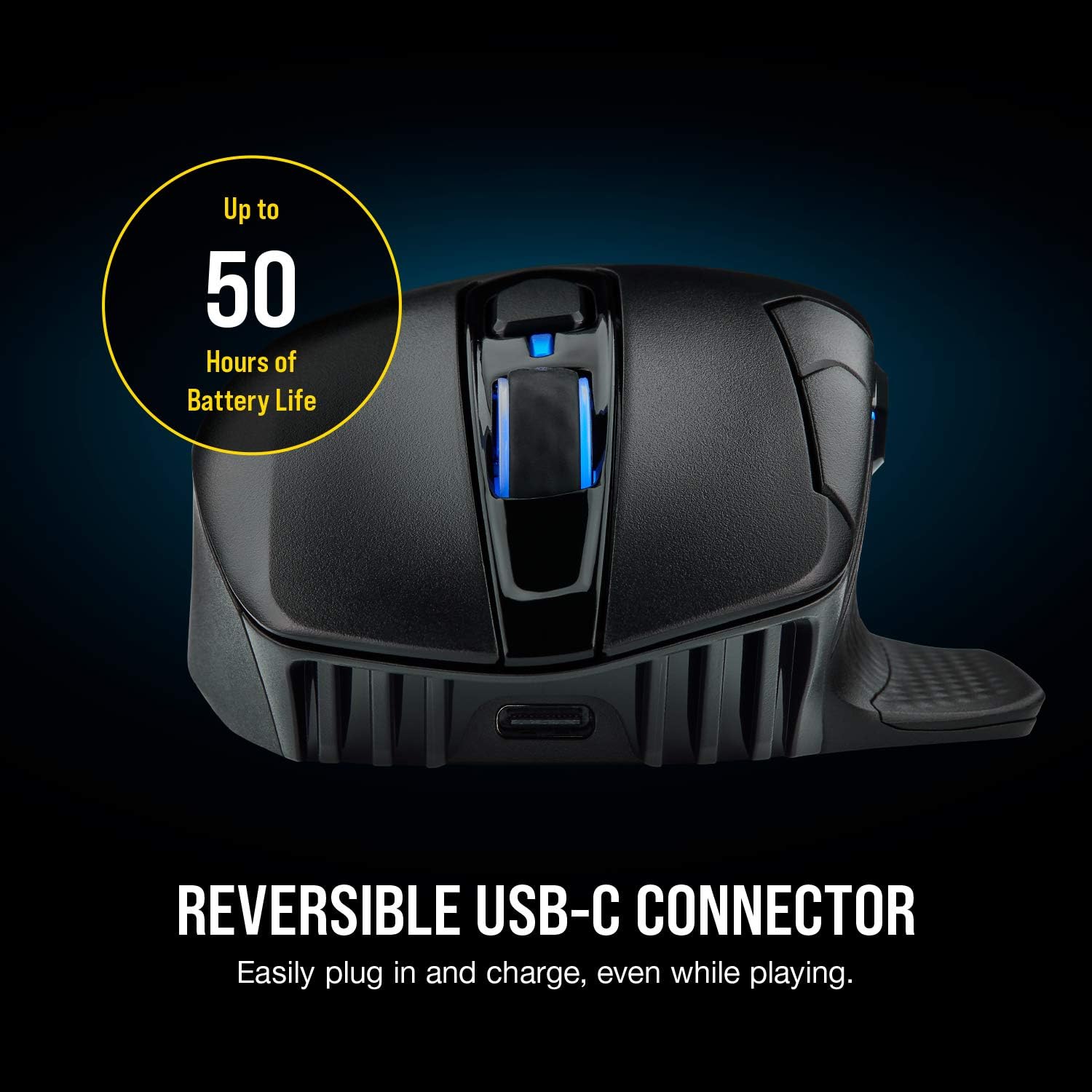 Corsair Dark Core RGB Pro, ratón óptico inalámbrico FPSMOBA para juegos con...