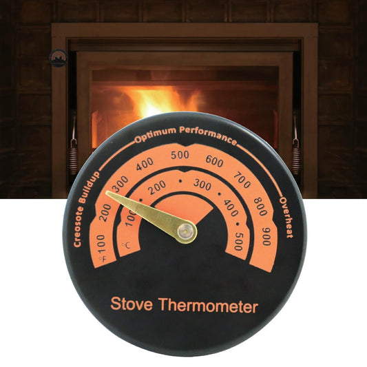 Termómetro de estufa para estufa de incendios, medidor de temperatura del...