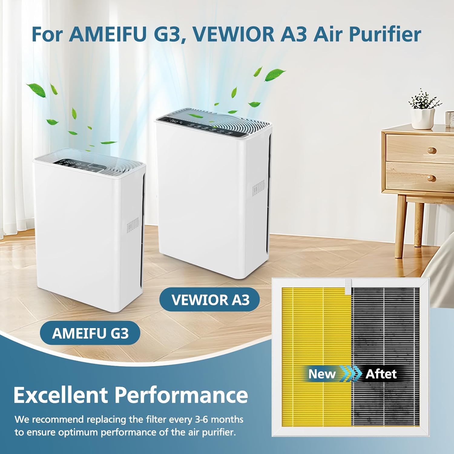 Filtro de cuidado de mascotas G3 compatible con AMEEU G3 (Sferf-30) y...