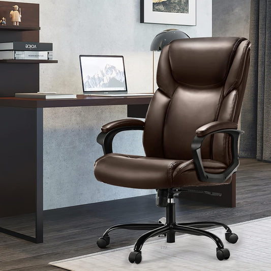 Silla ejecutiva de escritorio con respaldo alto, ergonómica, altura ajustable,...