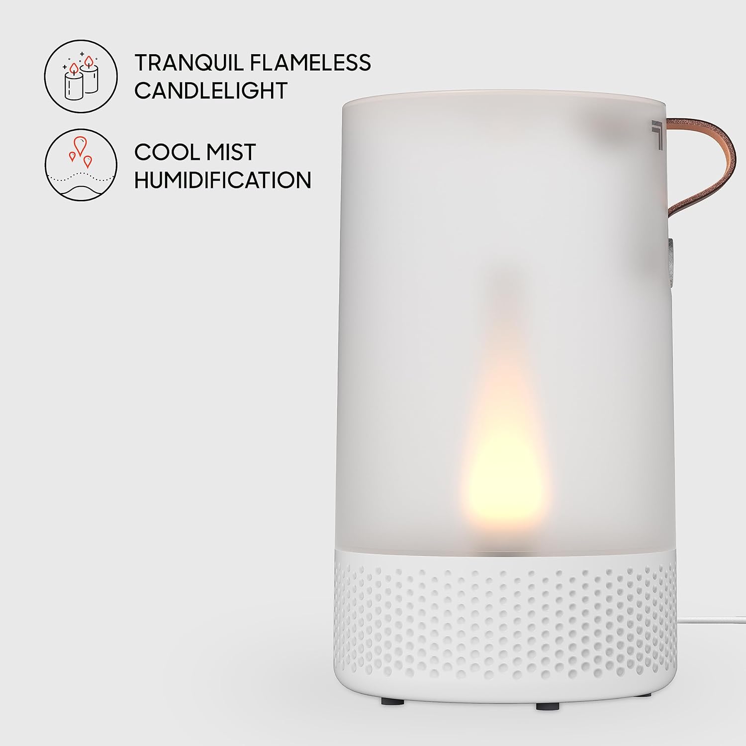 Sharper Image VOTIV 7 Humidificador ultrasónico con luz de vela sin llama,...