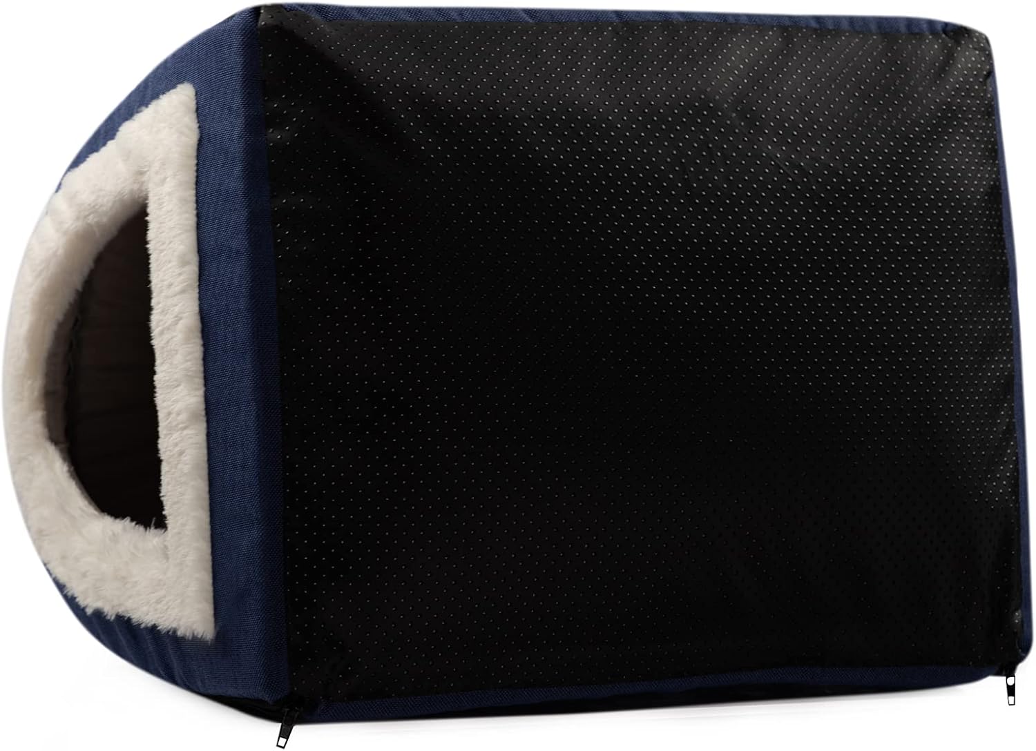 Hollypet Cama de lino para gatos, autocalentable 2 en 1, plegable, con forma de...