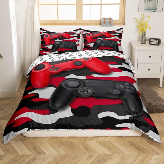 Erosebridal - Conjunto de ropa de cama tamaño king, funda de edredón con...