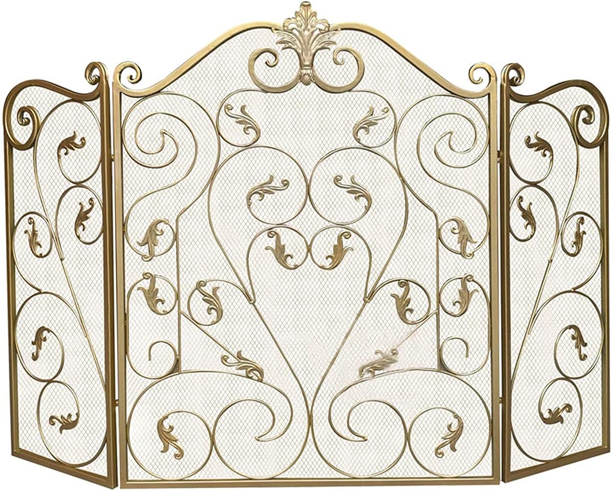 Pantalla plegable de metal decorativo de 3 paneles para sala de estar,...