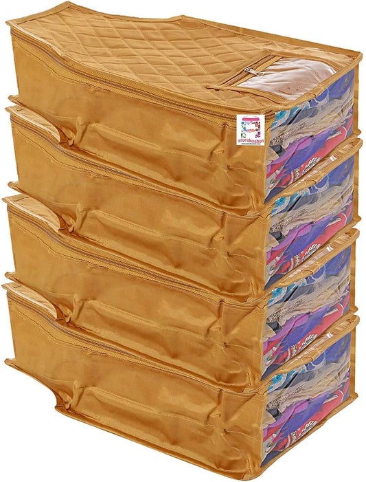 Juego de 4 piezas de tela de satén para blusas, bolsa de almacenamiento de ropa...