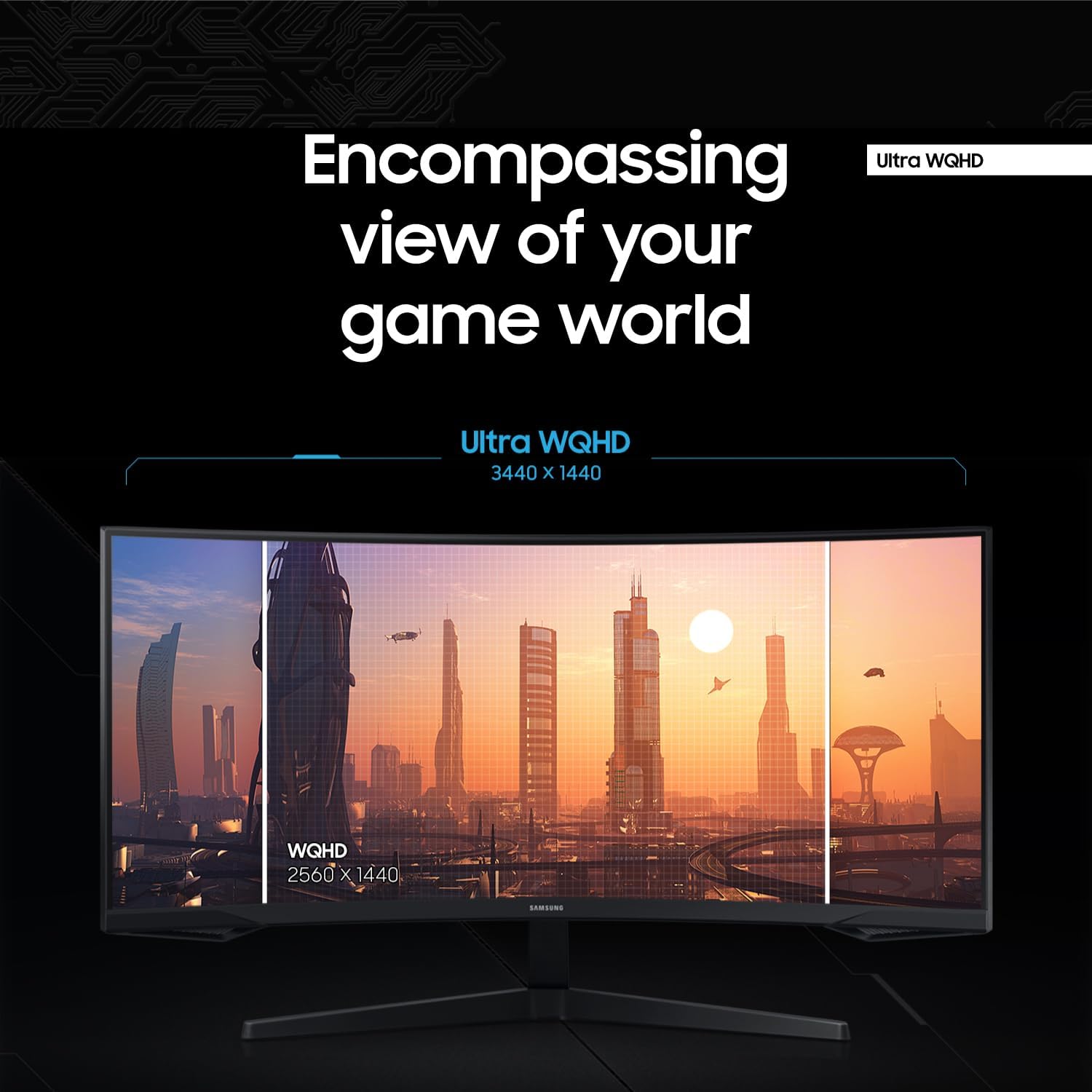 SAMSUNG - Monitor de juegos ultraancho Odyssey G5 de 34 pulgadas con pantalla...