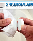 Potentes pesos magnéticos antiondulación para una experiencia de baño sin...