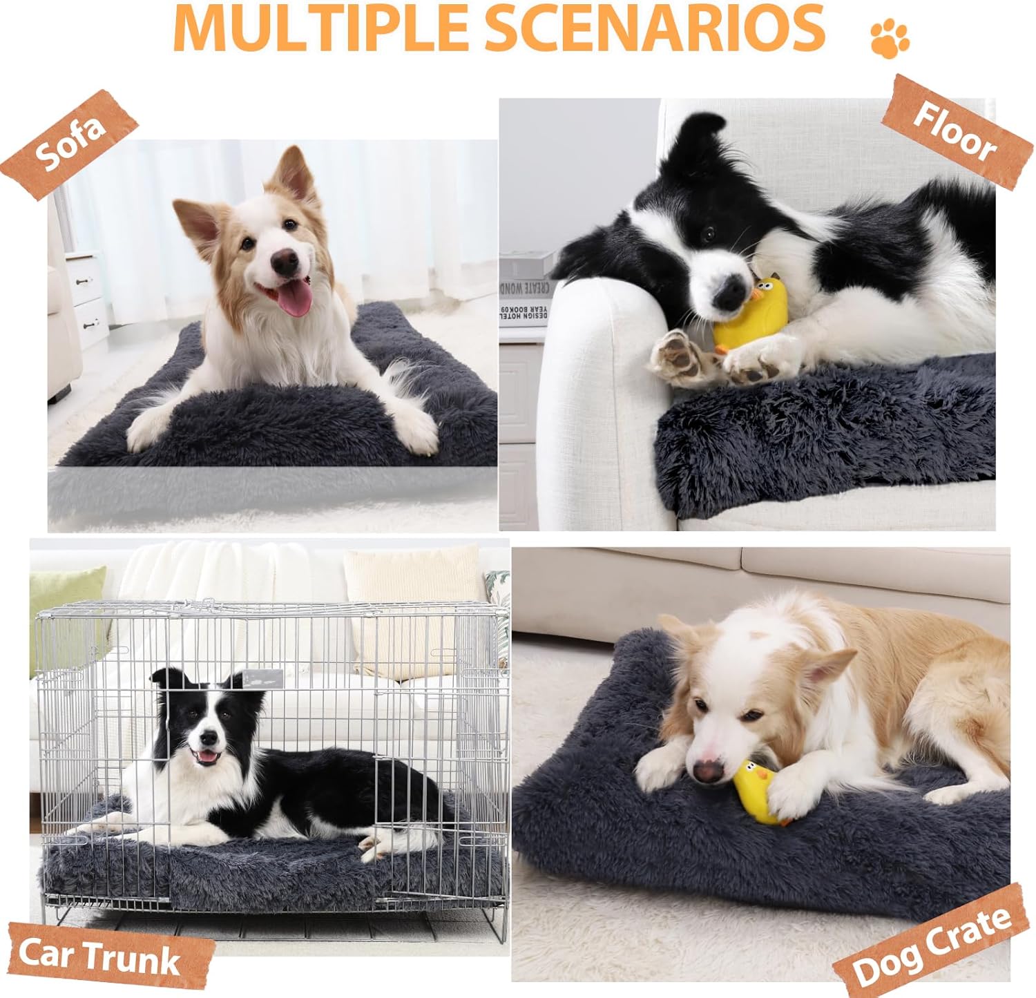 Camas ortopédicas XL para perros de gran tamaño, cama lavable para perros con...