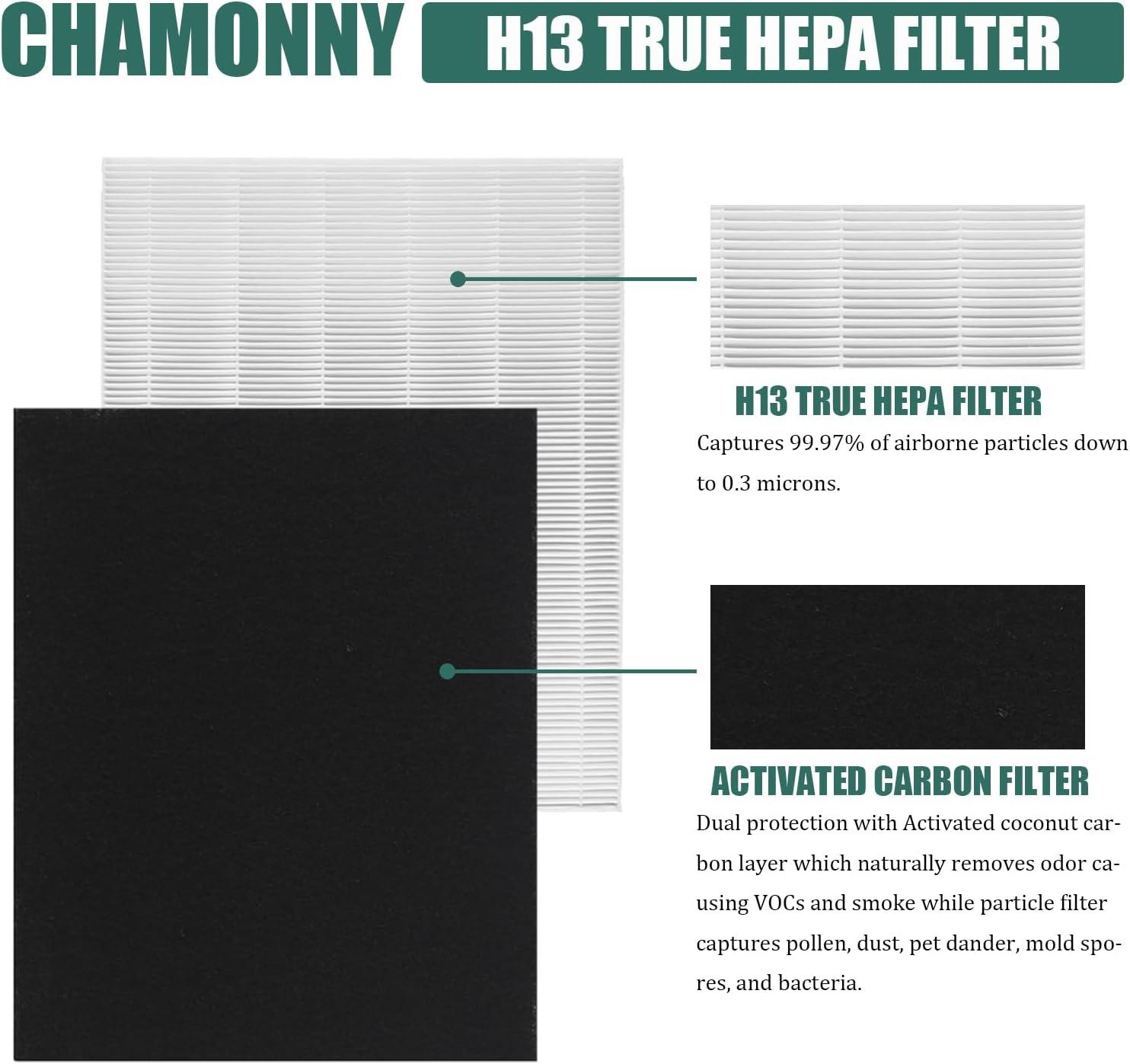 Filtro de repuesto D480 True HEPA D4, compatible con purificador de aire Winix