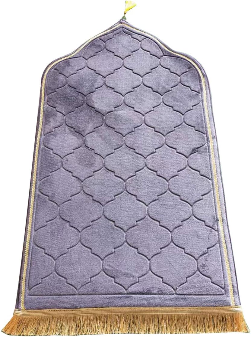 Alfombra de oración musulmana, gruesa y suave, alfombra musulmana portátil,...