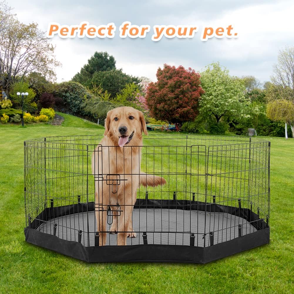 PJYuCien Almohadilla inferiorcubierta superior para corralito para perros, se...