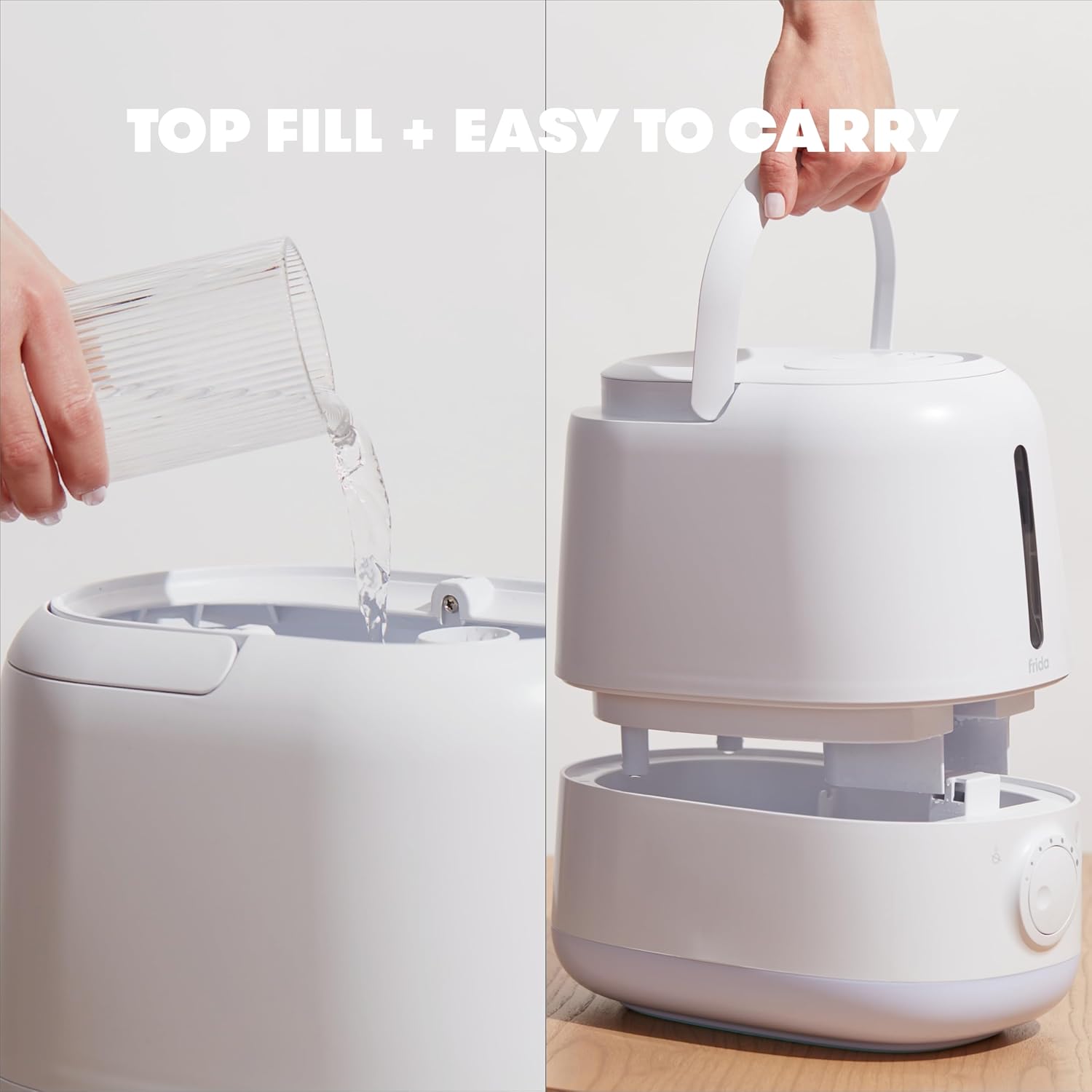 Frida Baby Humidificador de llenado superior 3 en 1 XL para dormitorio,...
