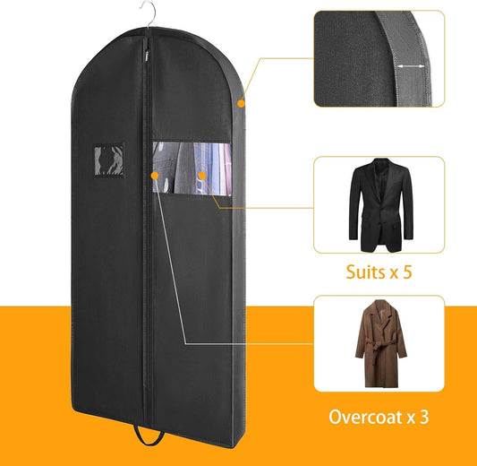 3 bolsas de ropa de 60 pulgadas para viajes, bolsas de ropa de vestir para...