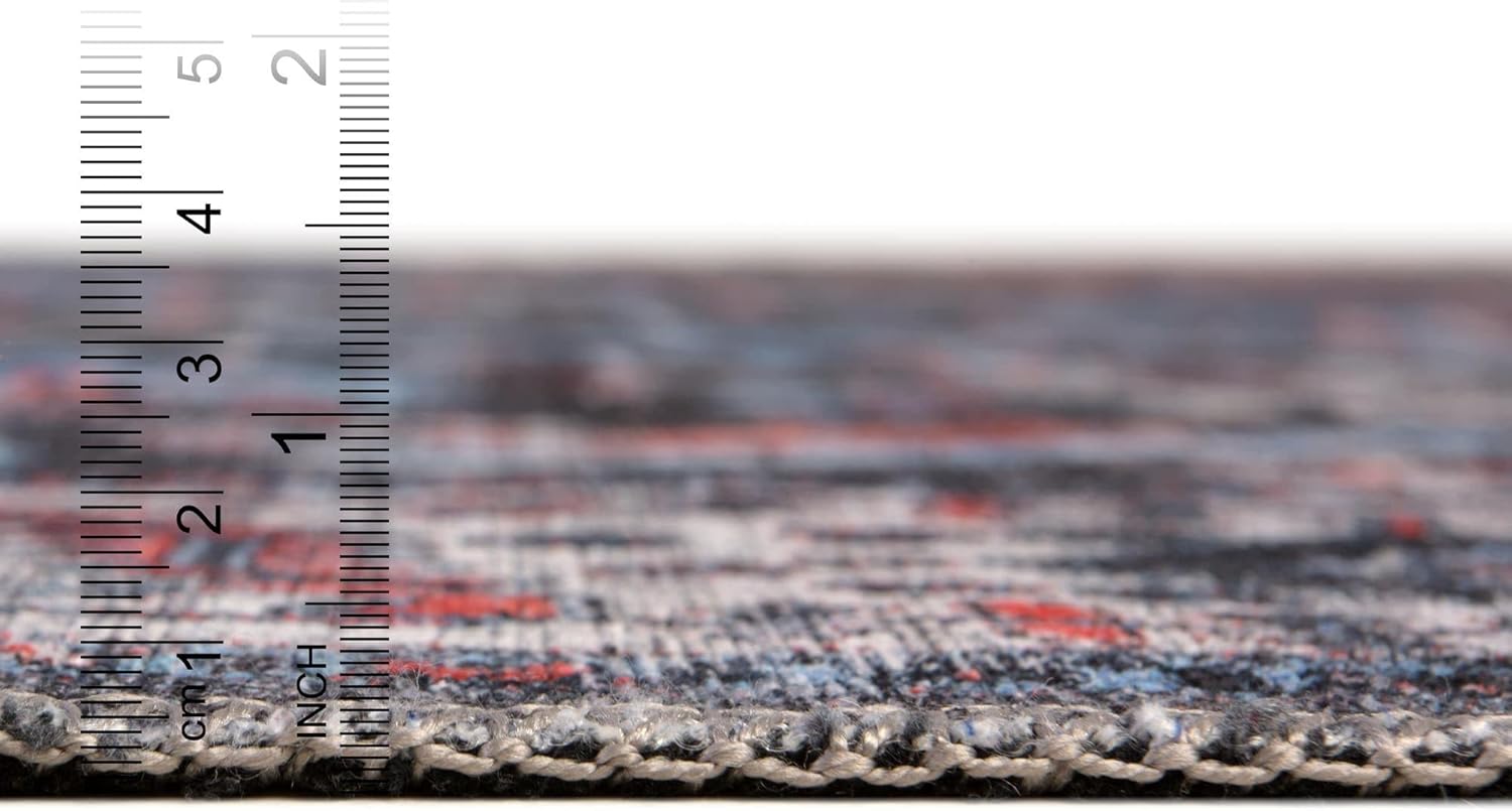 Unique Loom Mangata Collection - Alfombra de área Mahtaab (rectangular 5 pies...