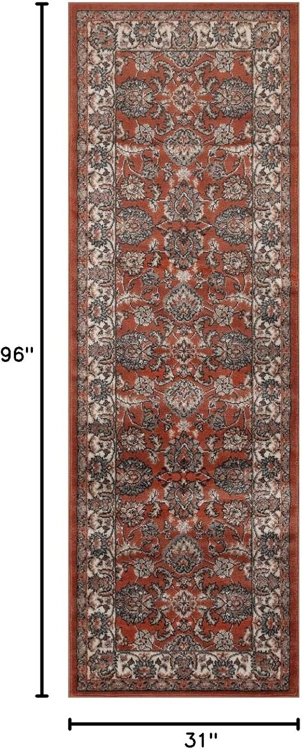 SUPERIOR Alfombra de pasillo para interiores con respaldo de yute, decoración...