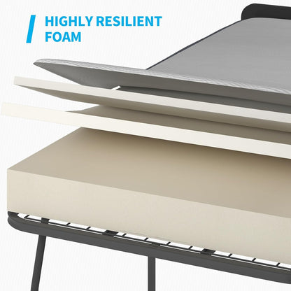 Cama plegable con colchón de espuma viscoelástica de 5 pulgadas, cama plegable