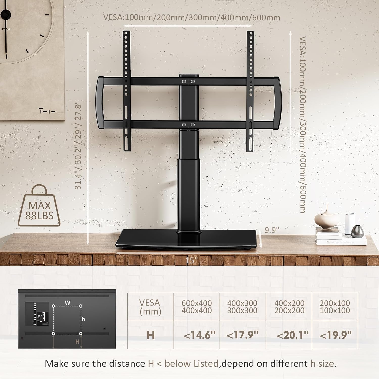Soporte universal para TV.