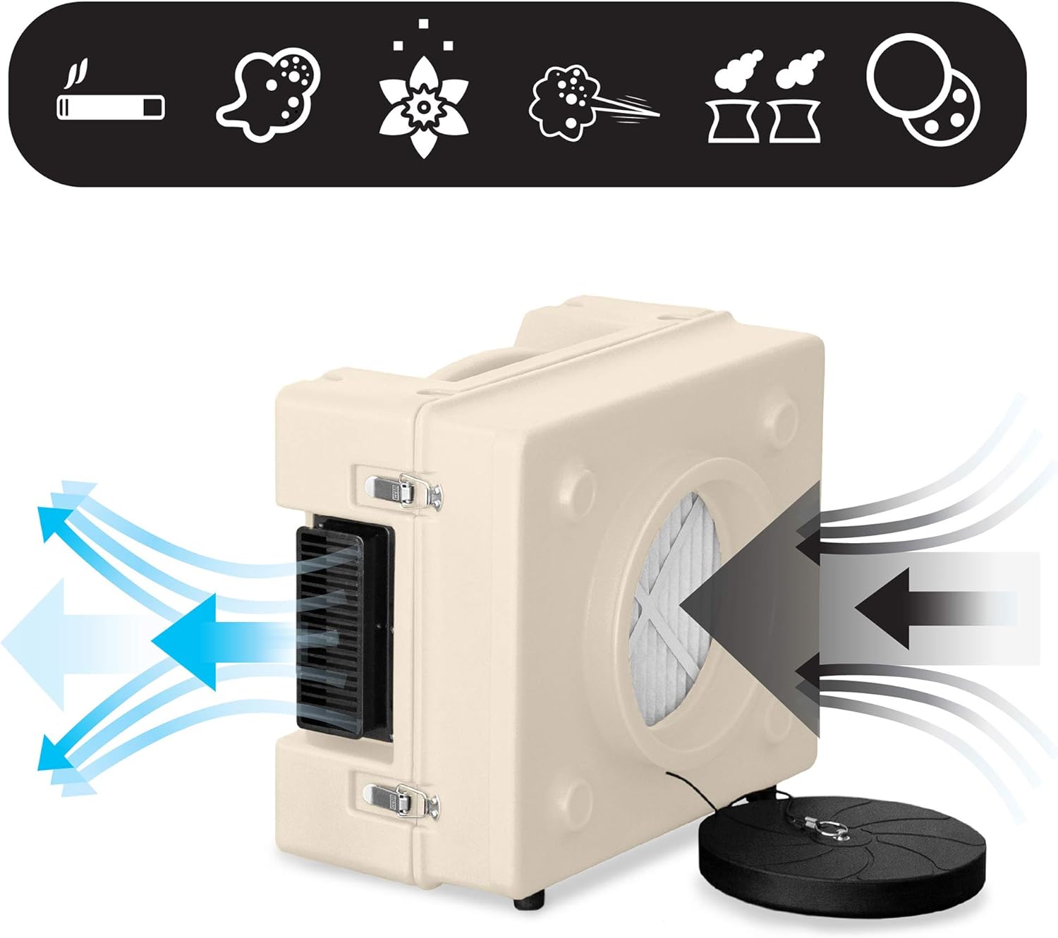 B-Air AP-450 Max - Purificador de aire de grado profesional para uso doméstico,...