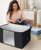 Fab totes Paquete de 2 bolsas de almacenamiento plegables para mantas,...
