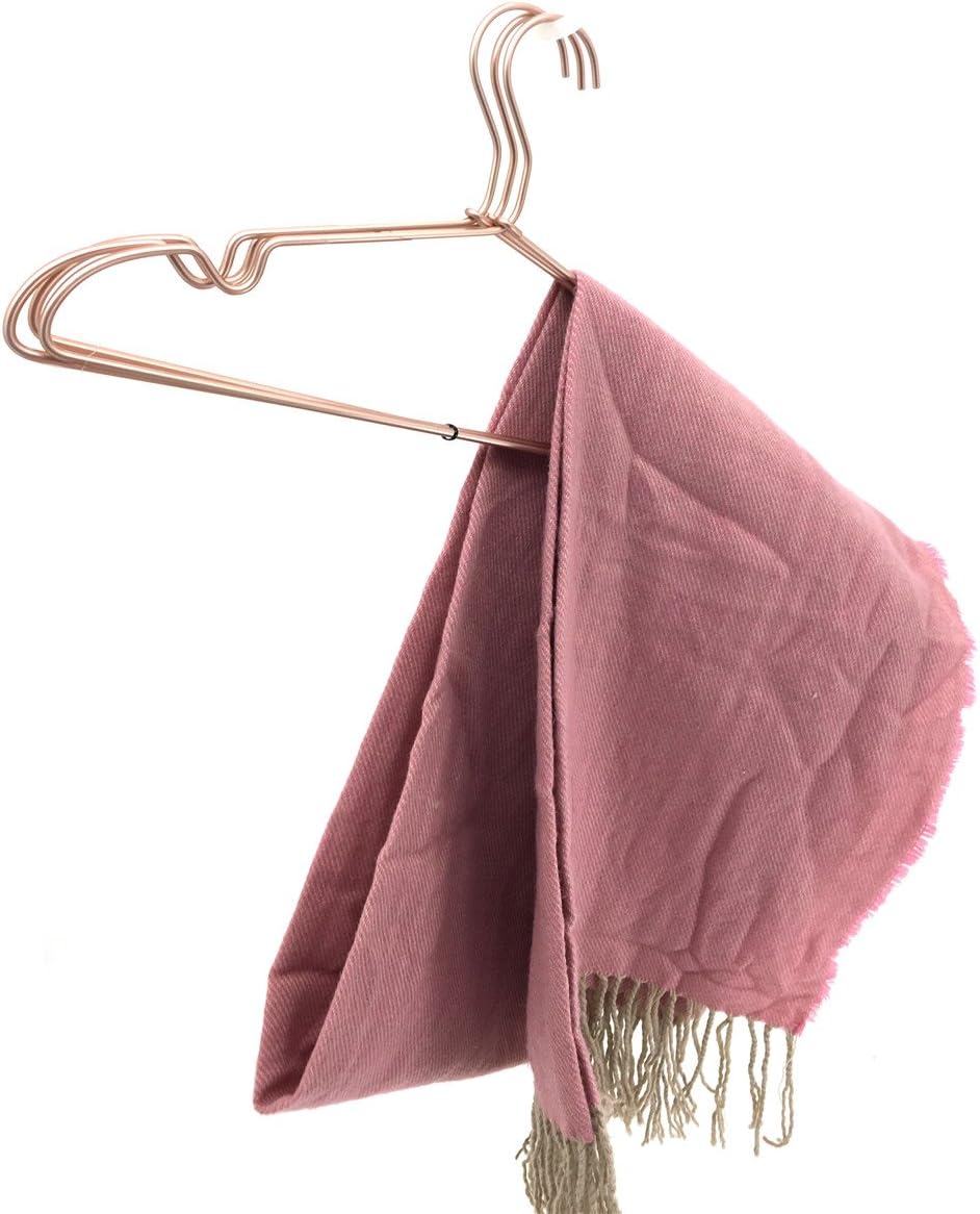 10Pack Koobay 13" Non Slip Rose Gold Wire Top Children Clothes Suit Coat Metal...