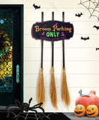 Decoraciones creativas de pared de Halloween, letrero de estacionamiento de