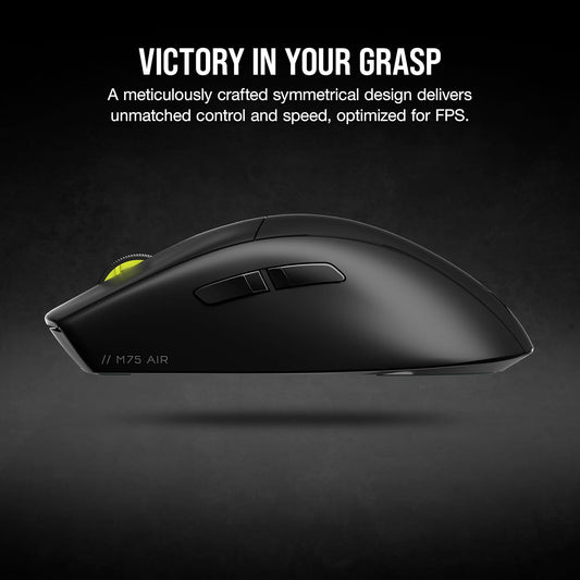 Corsair M75 AIR - Mouse inalámbrico ultra ligero para juegos - 2.4 GHz y...