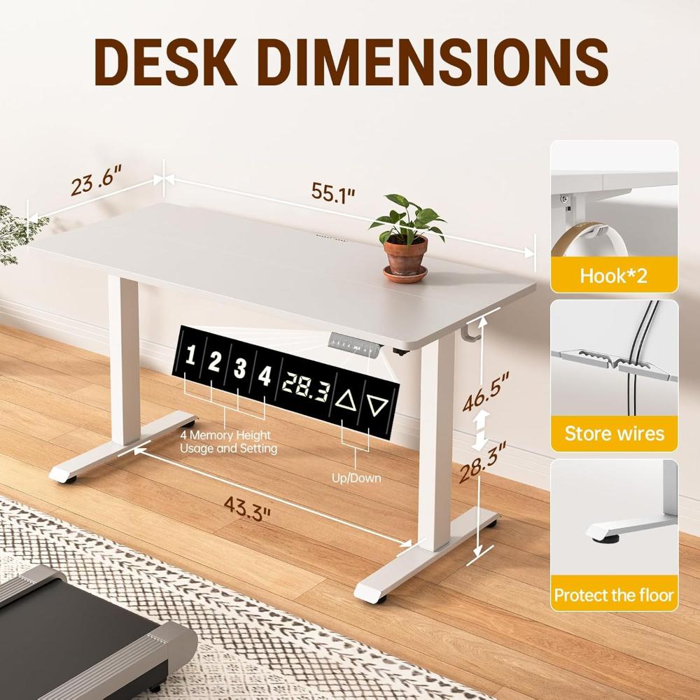 Escritorio Gamer Veken, Blanco De Estilo Moderno
