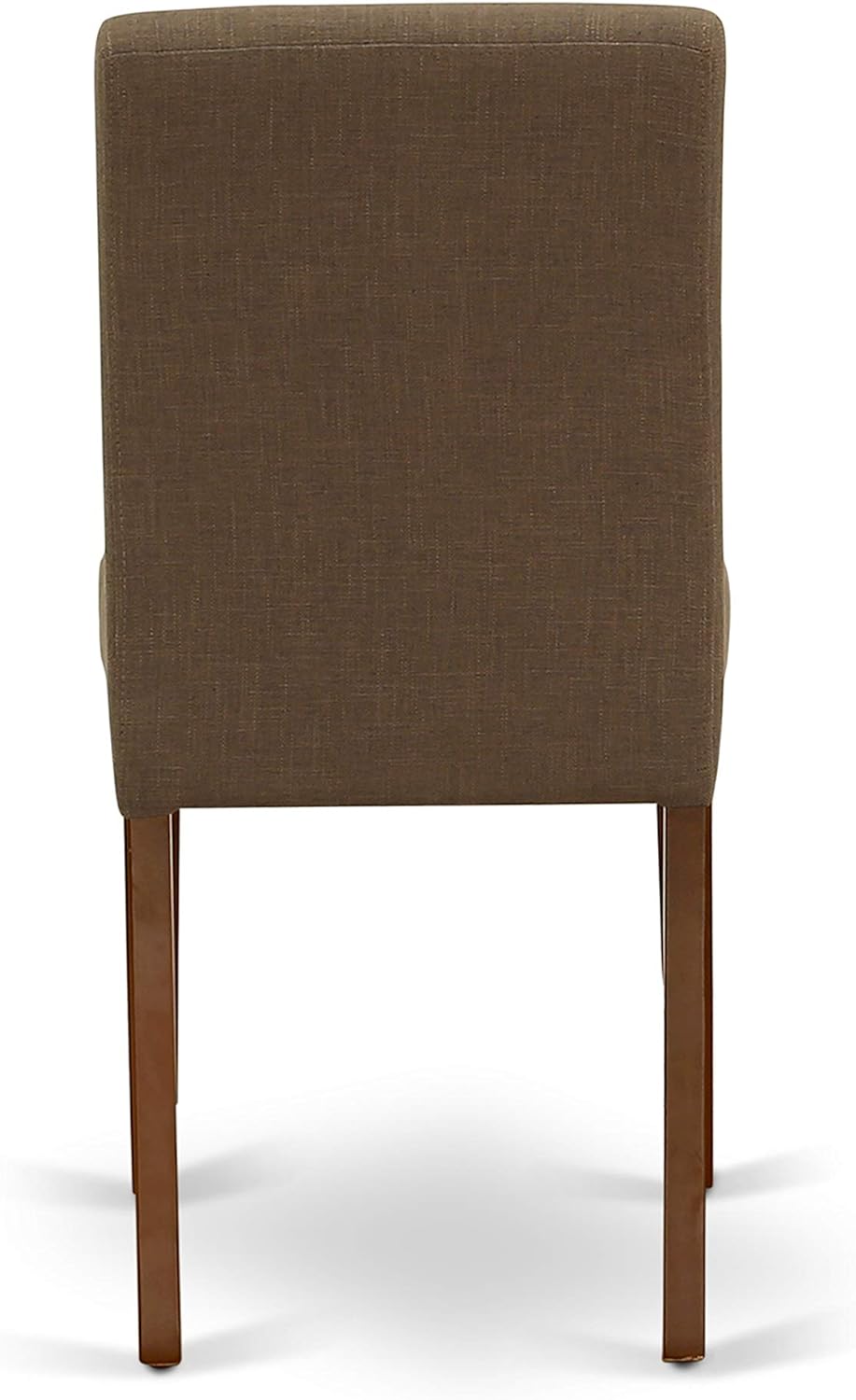 East West Furniture Parson Juego de 2 sillas acolchadas de tela de lino para