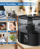 Humidificadores de 3L para dormitorio y plantas, humidificadores ultrasónicos...