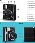 Fujifilm Instax Mini 40 - Cámara instantánea color negro vintage. + paquete de...