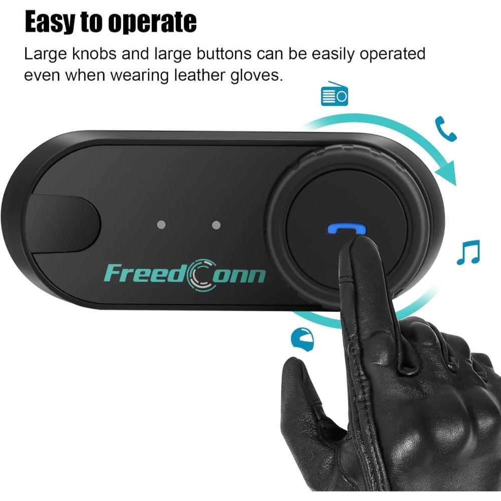 Auriculares Bluetooth para Casco de Motocicleta Freedconn Tcom VB