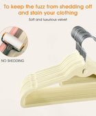 Perchas de terciopelo para ropa, delgadas, apilables, antideslizantes, color...