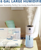 Humidificadores de 2.6 galones10 litros, humidificadores grandes de 1000 pies...