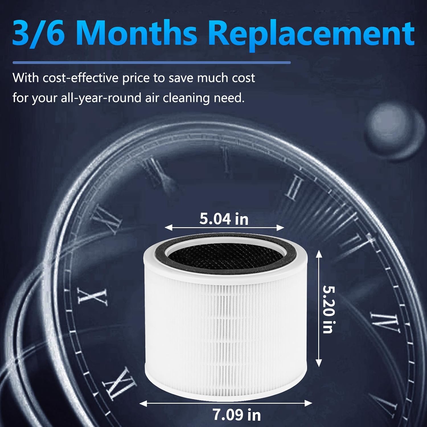 Filtro de repuesto Core 200S para purificador de aire Core 200S Smart WiFi,...