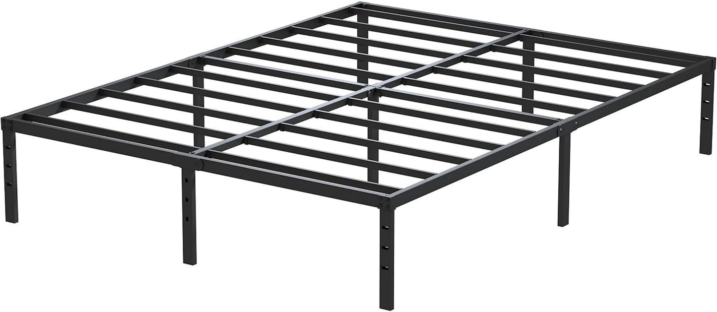 Base de cama tamaño King que no necesita somier, plataforma de cama resistente...