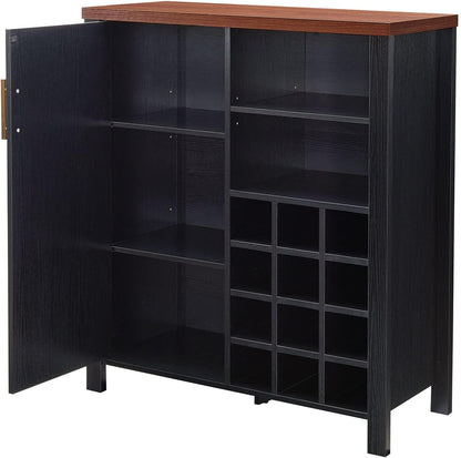 Kings Brand Furniture - Aparador Buffet Wine Licor Bar Armario para cocina,...