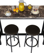 Juego de mesa y sillas de comedor de 3 piezas mesa de bar rectangular de cocina