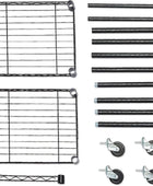 Tienda Basics WI-GAR1436B - Estante organizador de armario con ruedas,...