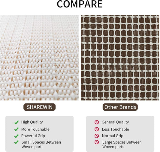 Almohadilla para alfombra, antideslizante, 2.5 x 13 pies, acolchado debajo de