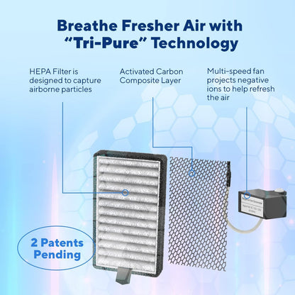 Purificador de aire portátil DSTx 2.0 (paquete de 6) Filtro de aire ionizador
