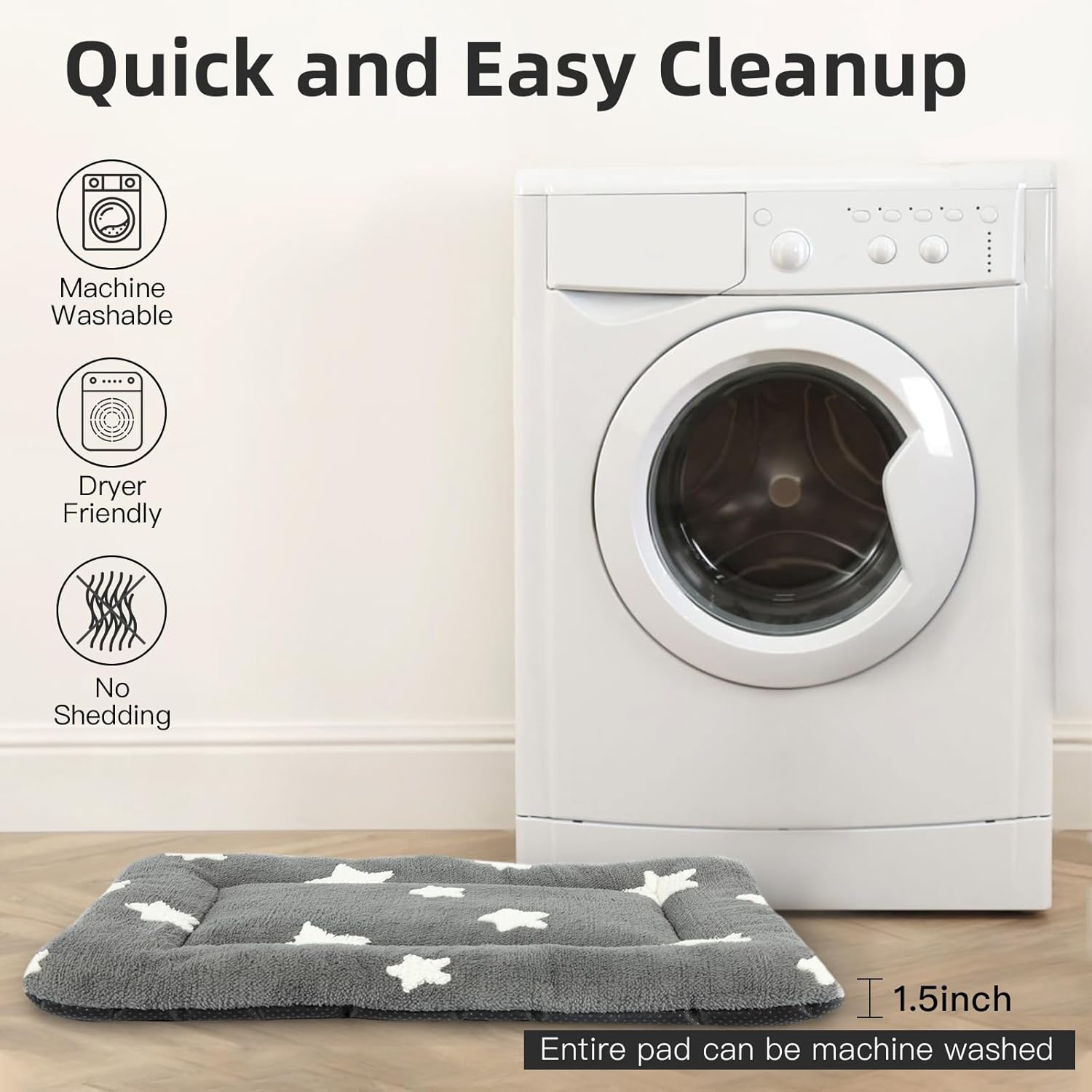 Mora Pets Cama de gato para gatos de interior, almohadilla lavable para jaula...