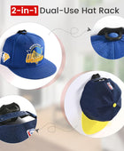 Perchero adhesivo para gorras de béisbol de pared, paquete de 16 ganchos para...